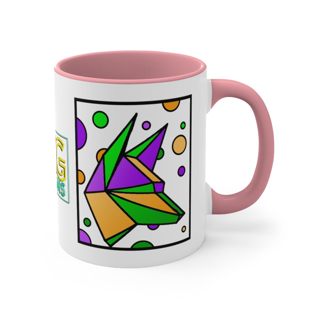 Mardi Gras Box Dog Accent Coffee Mug, 11oz