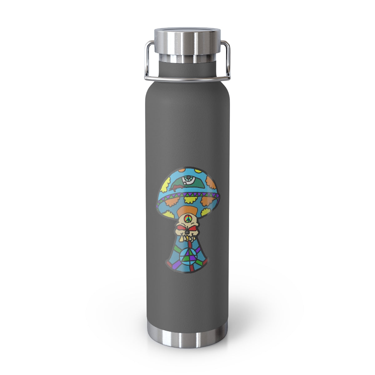 Multicolored Skull Shroom 22oz Vacuum Insulated Bottle