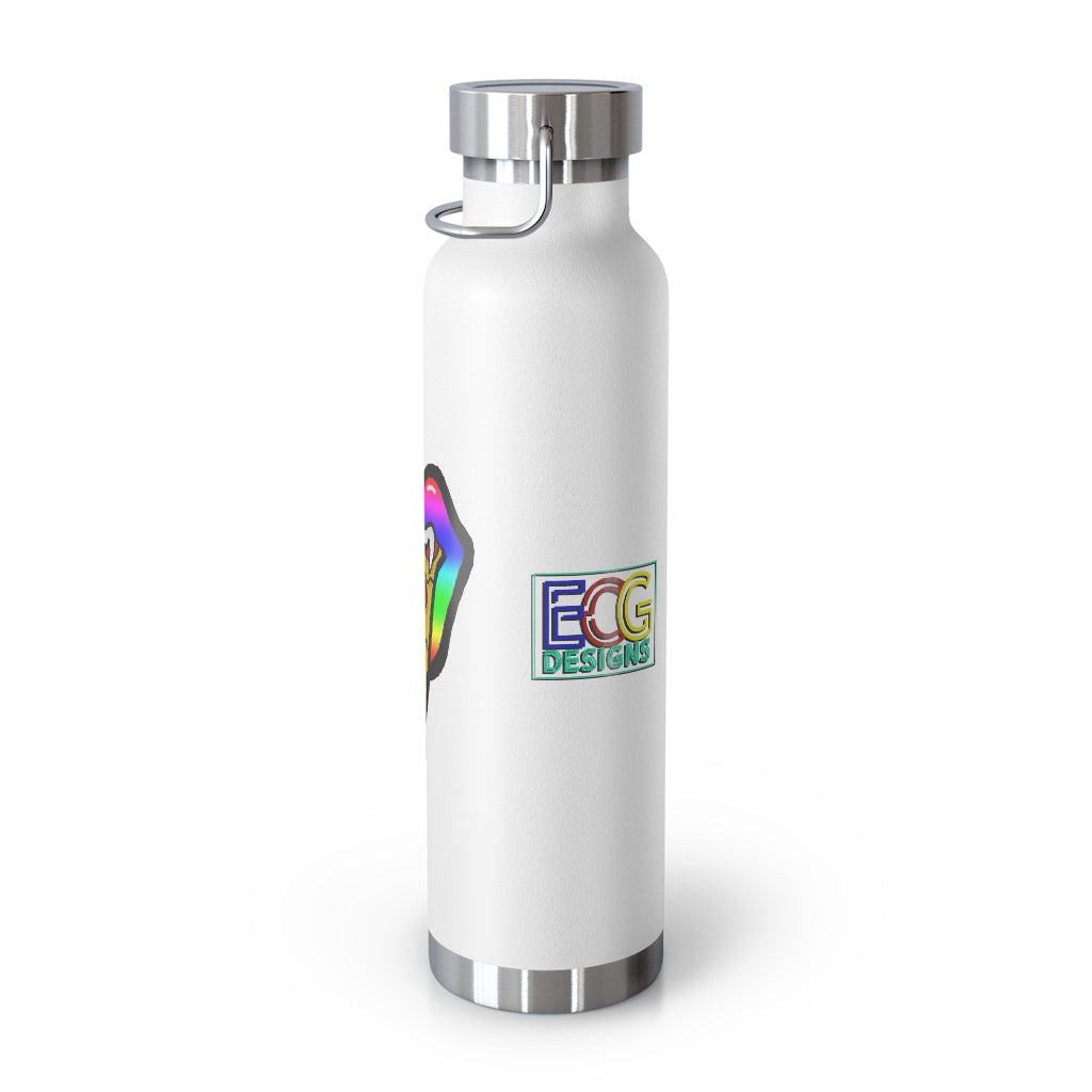 Rainbow Pizza Tongue 22oz Vacuum Insulated Bottle