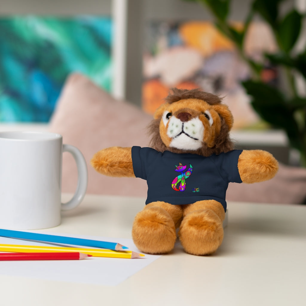 Rainbow Cat Stuffed Animals with Tee