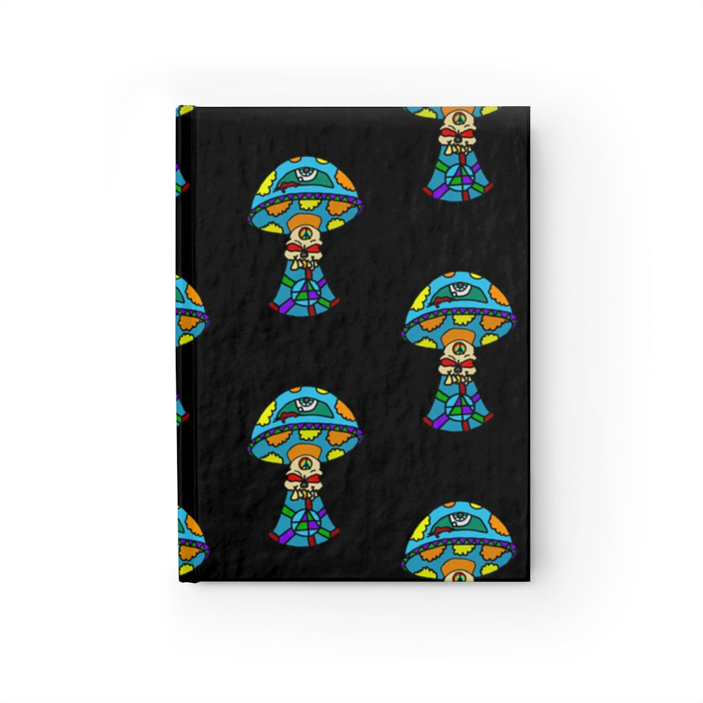 Multicolored Skull Shroom Journal - Ruled Line