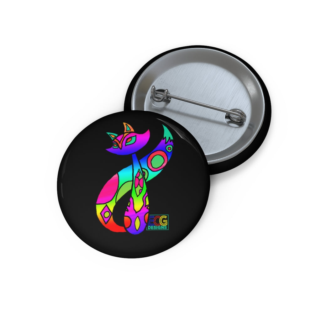 Rainbow Cat Pin Buttons