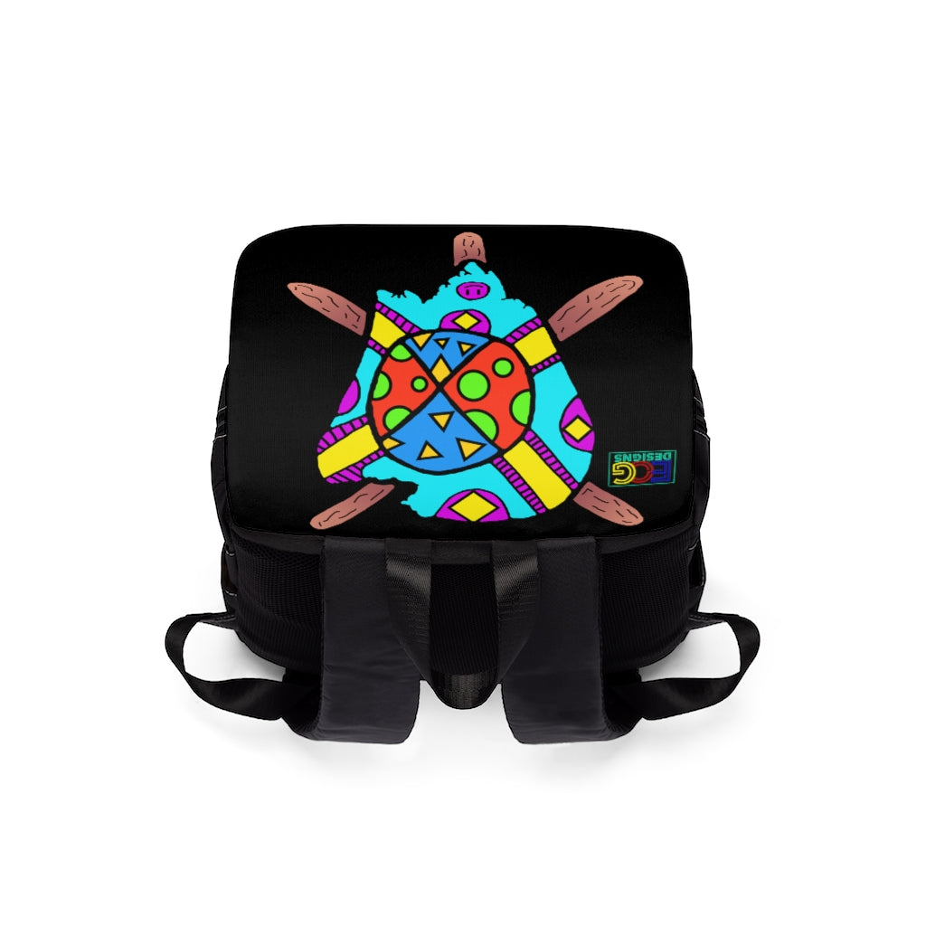 Multicolored Melted Popsicle Unisex Casual Shoulder Backpack