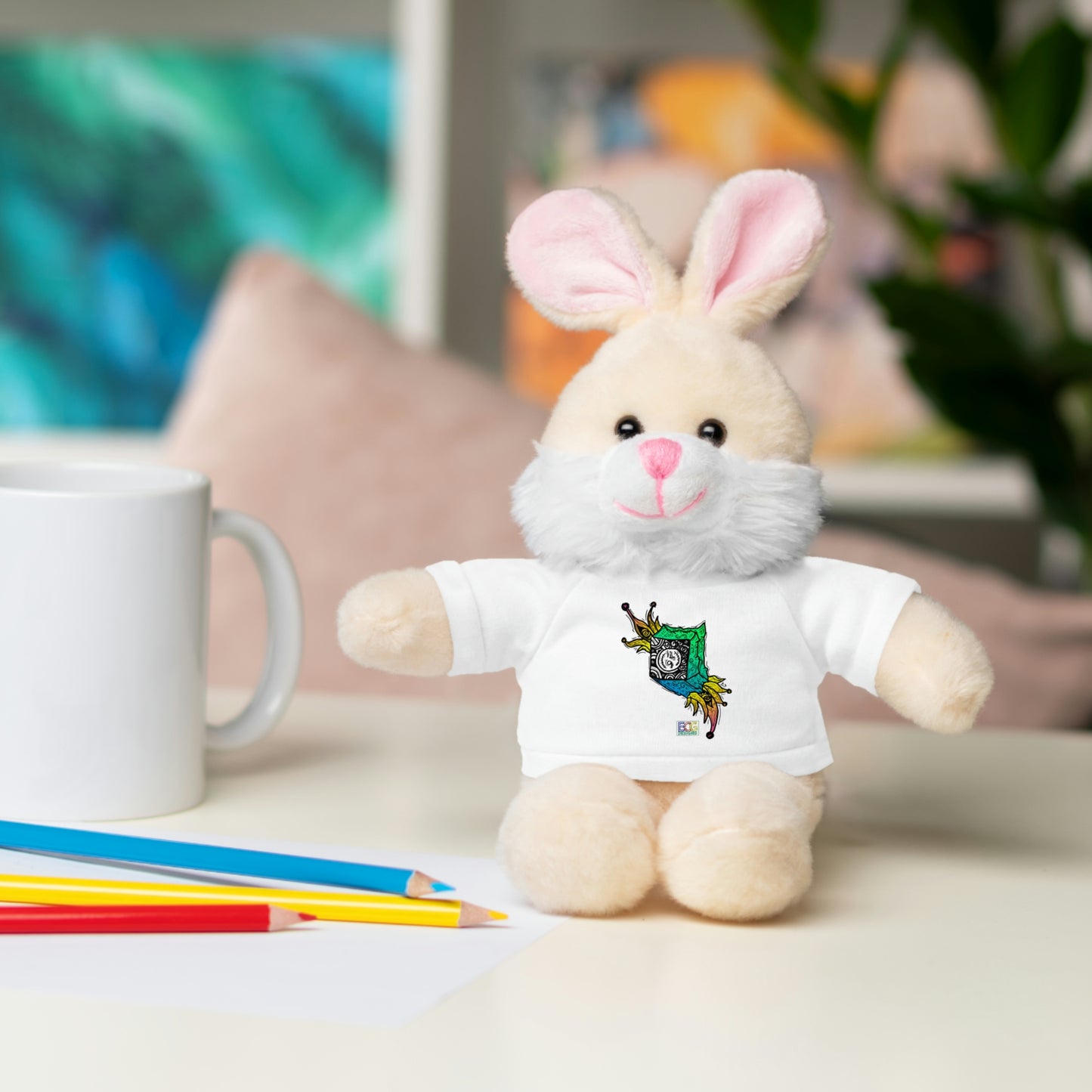 A Clock in a Box Stuffed Animals with Tee