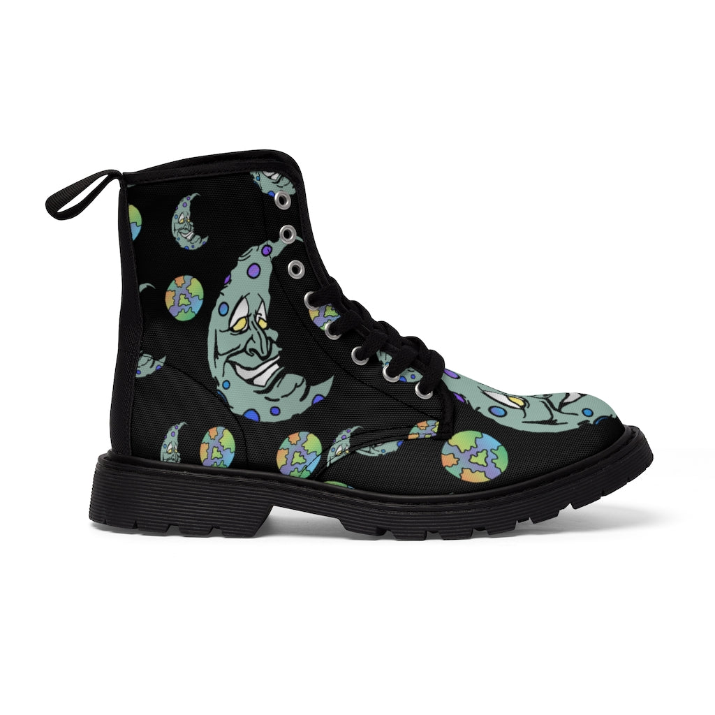 Green Moon Women's Canvas Boots