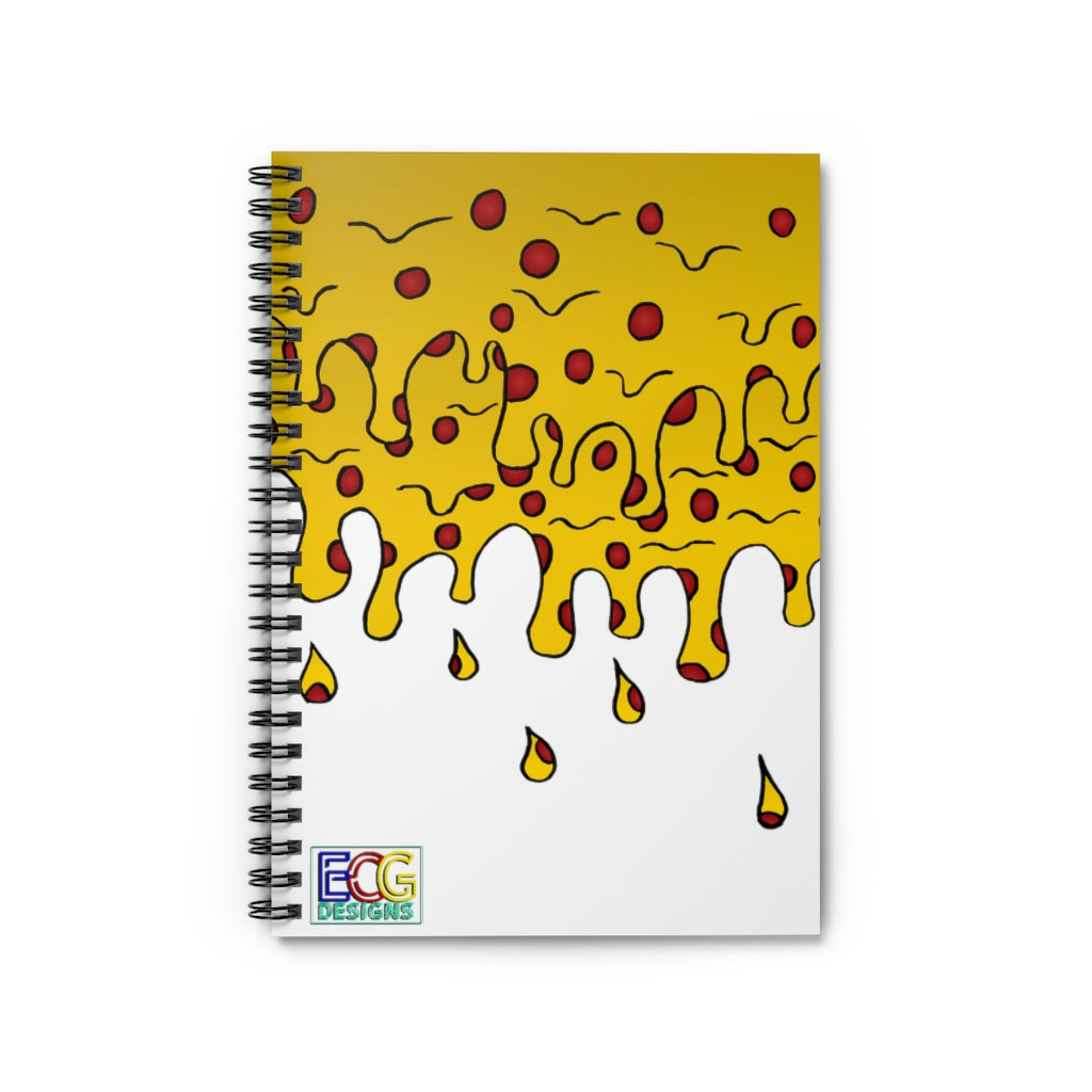 Cheesy Pizza Spiral Notebook - Ruled Line