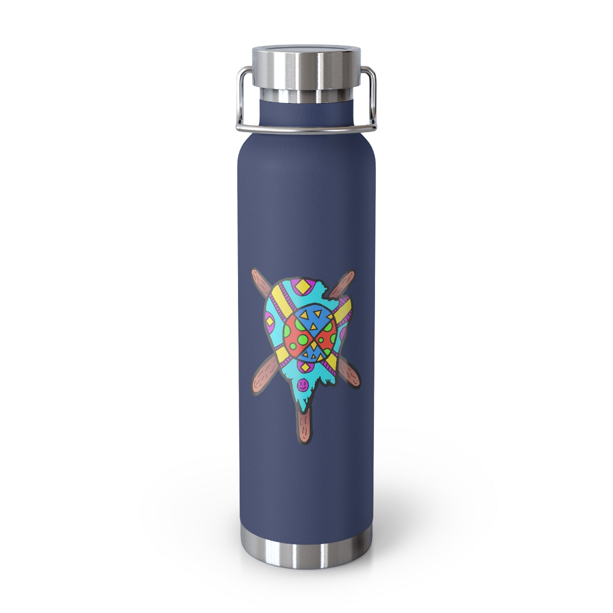 Multicolored Melted Popsicle 22oz Vacuum Insulated Bottle