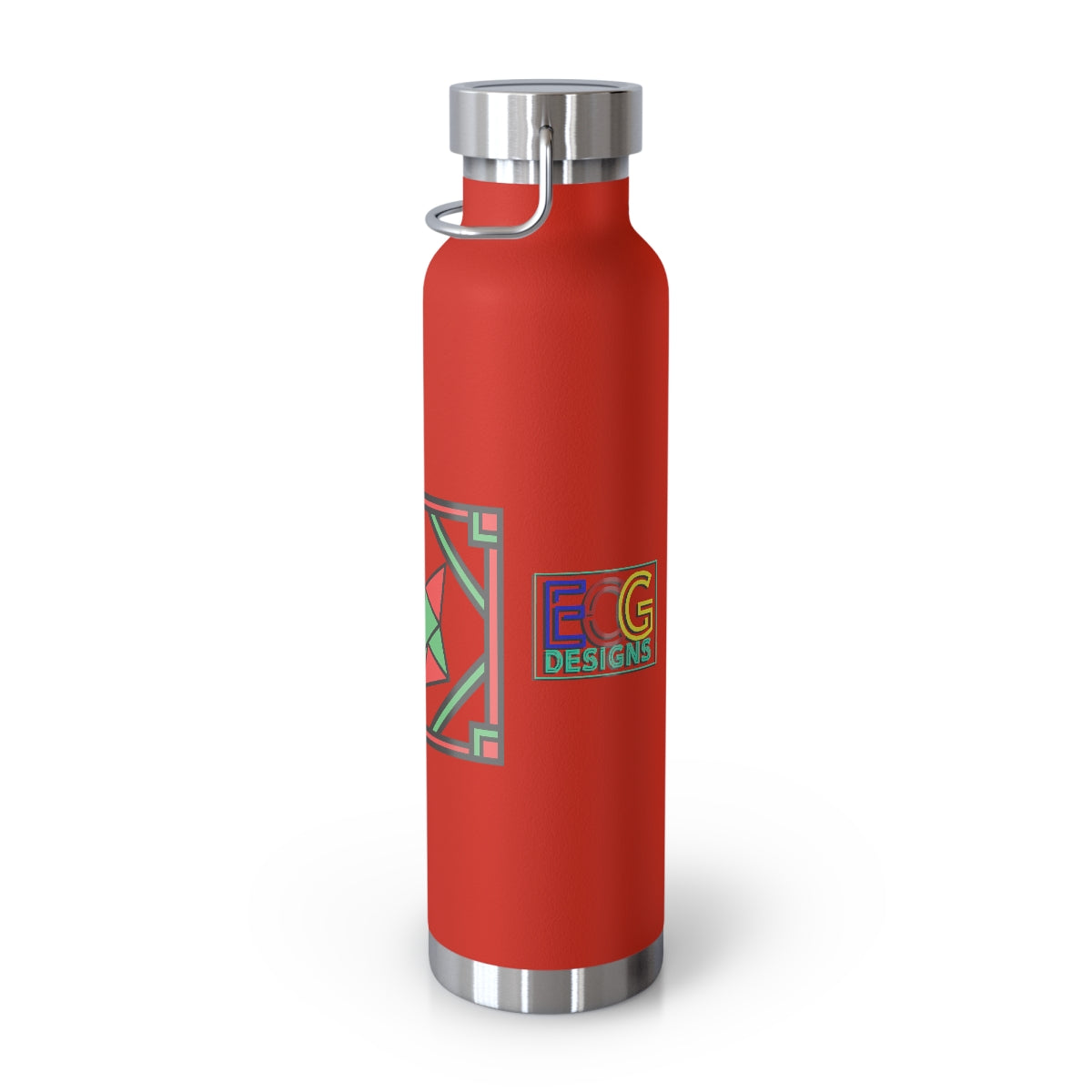 Red and Green Box Fox 22oz Vacuum Insulated Bottle