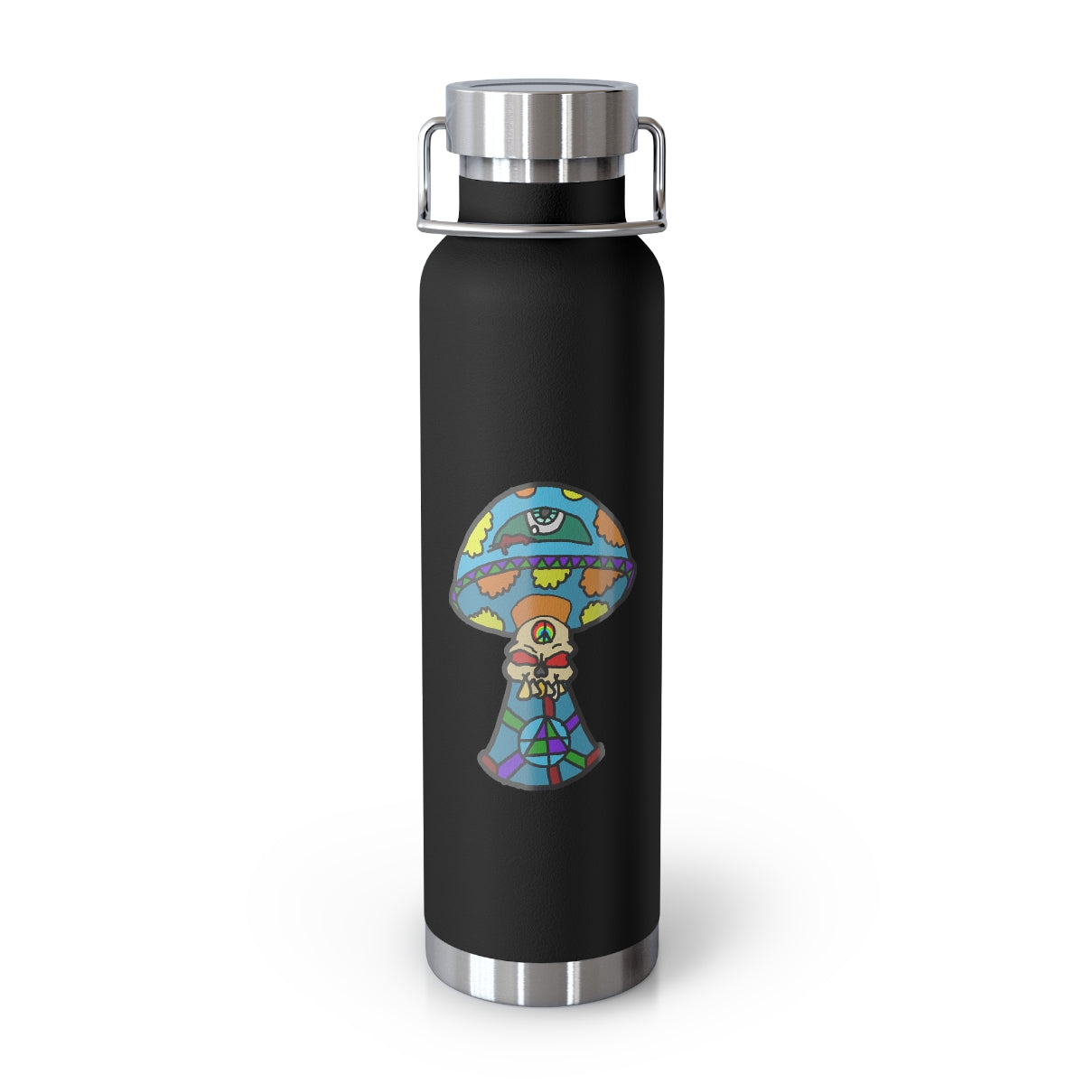 Multicolored Skull Shroom 22oz Vacuum Insulated Bottle