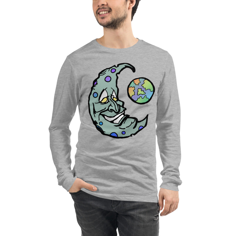 Green Moon Unisex Long Sleeve Tee