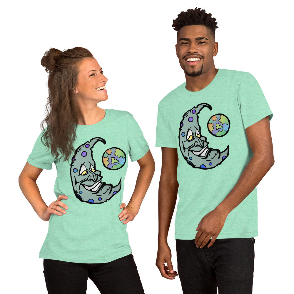 Green Moon Short-Sleeve Unisex T-Shirt