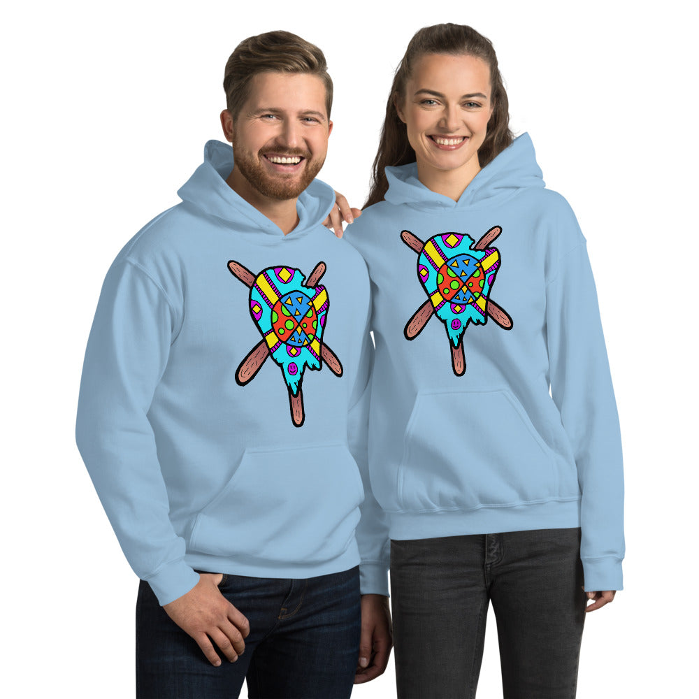 Multicolored Melted Popsicle Unisex Hoodie