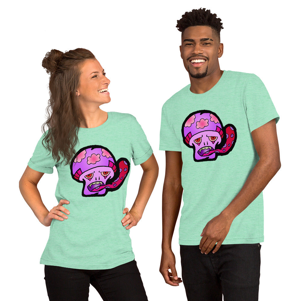 Pink Shroom Short-Sleeve Unisex T-Shirt