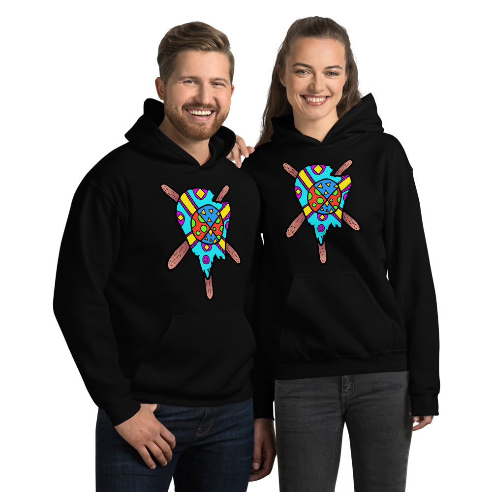 Multicolored Melted Popsicle Unisex Hoodie