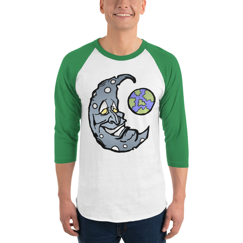 Silver Moon 3/4 sleeve raglan shirt