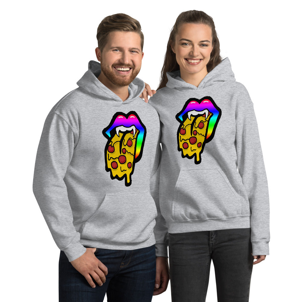 Rainbow Pizza Tongue Unisex Hoodie