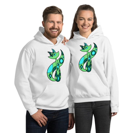 Green Cat Unisex Hoodie