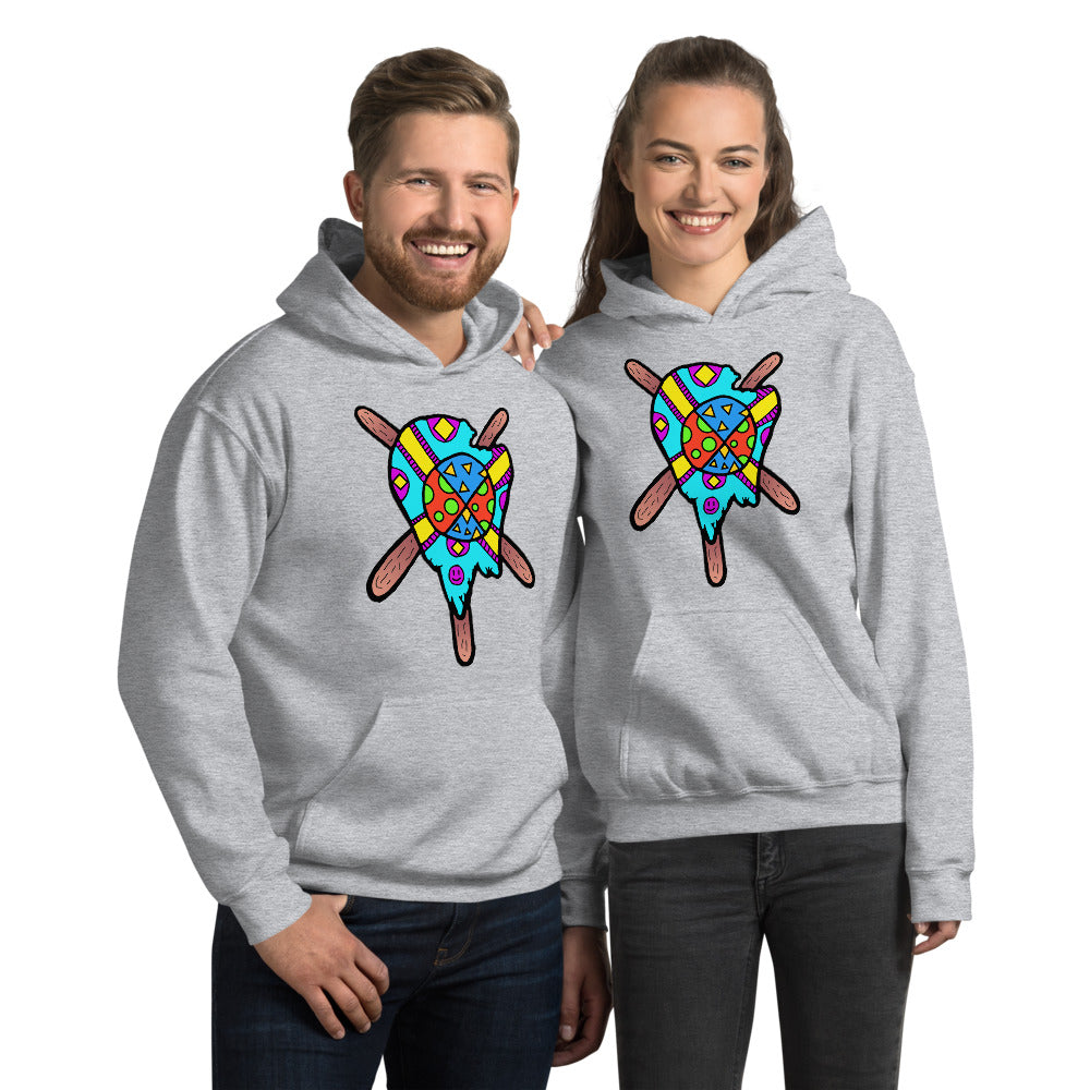 Multicolored Melted Popsicle Unisex Hoodie