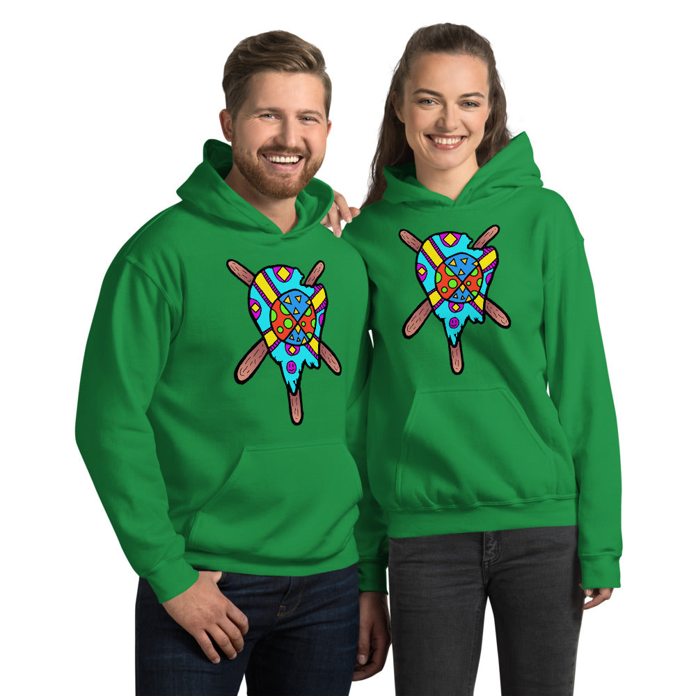 Multicolored Melted Popsicle Unisex Hoodie