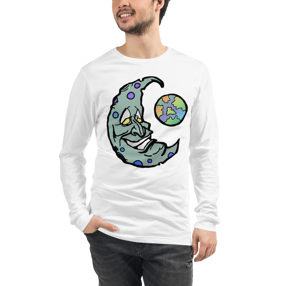 Green Moon Unisex Long Sleeve Tee