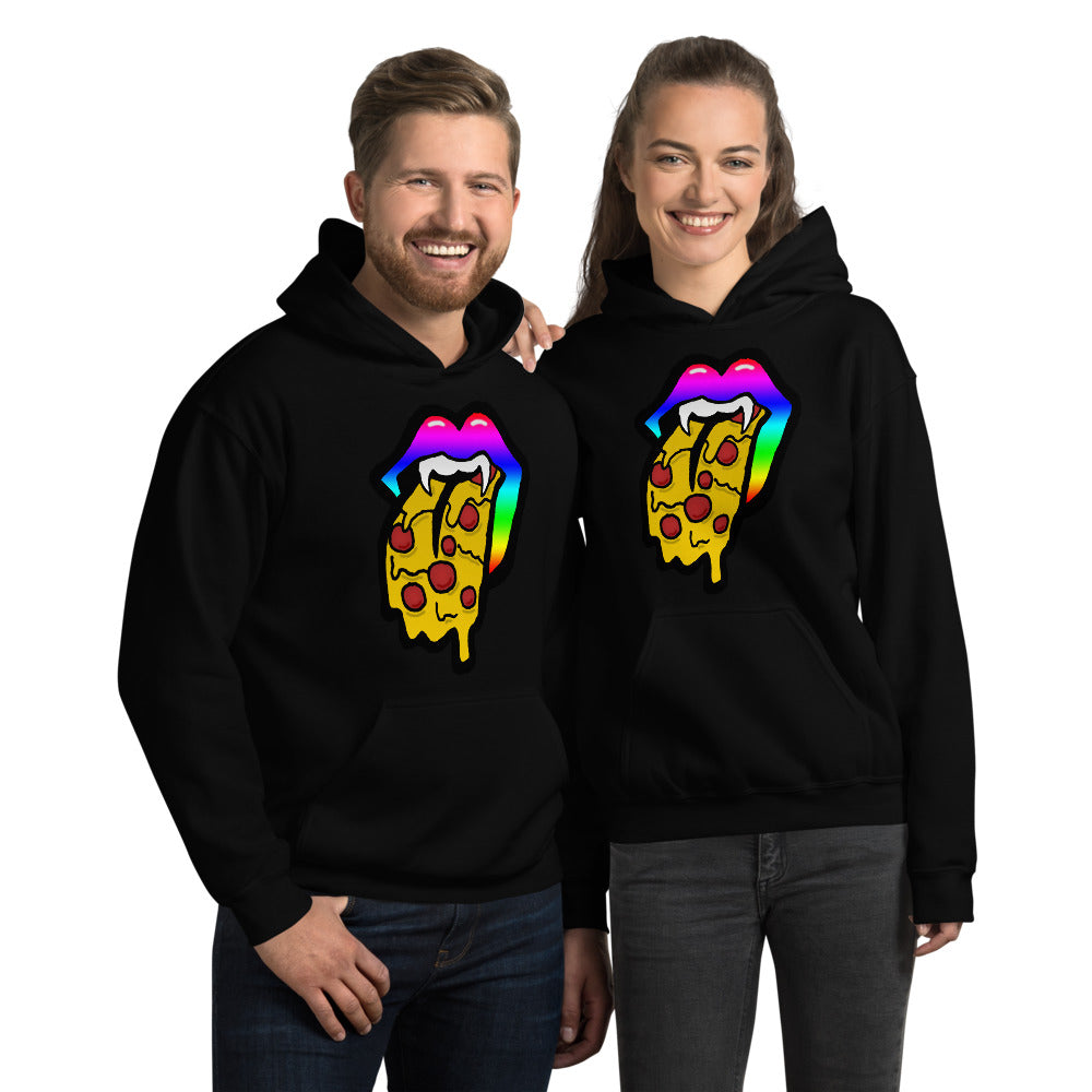 Rainbow Pizza Tongue Unisex Hoodie