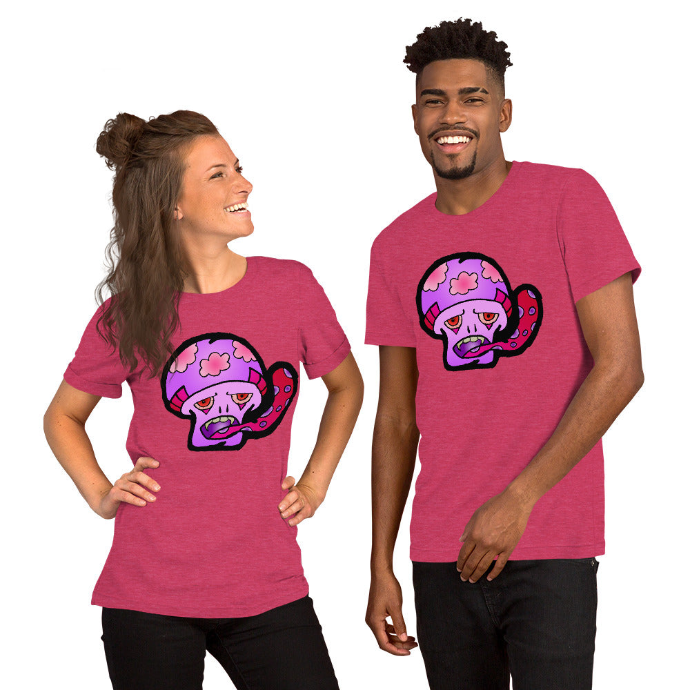 Pink Shroom Short-Sleeve Unisex T-Shirt