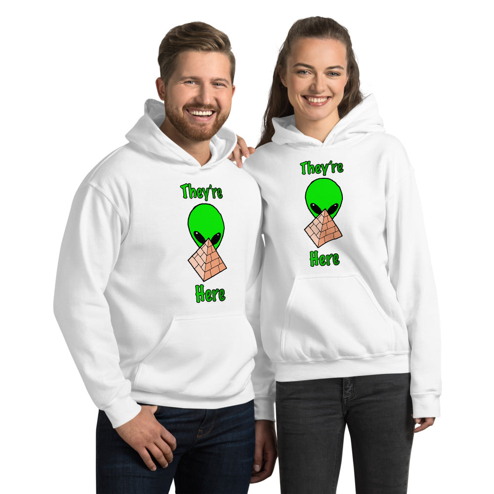 Green Alien Pyramid Unisex Hoodie