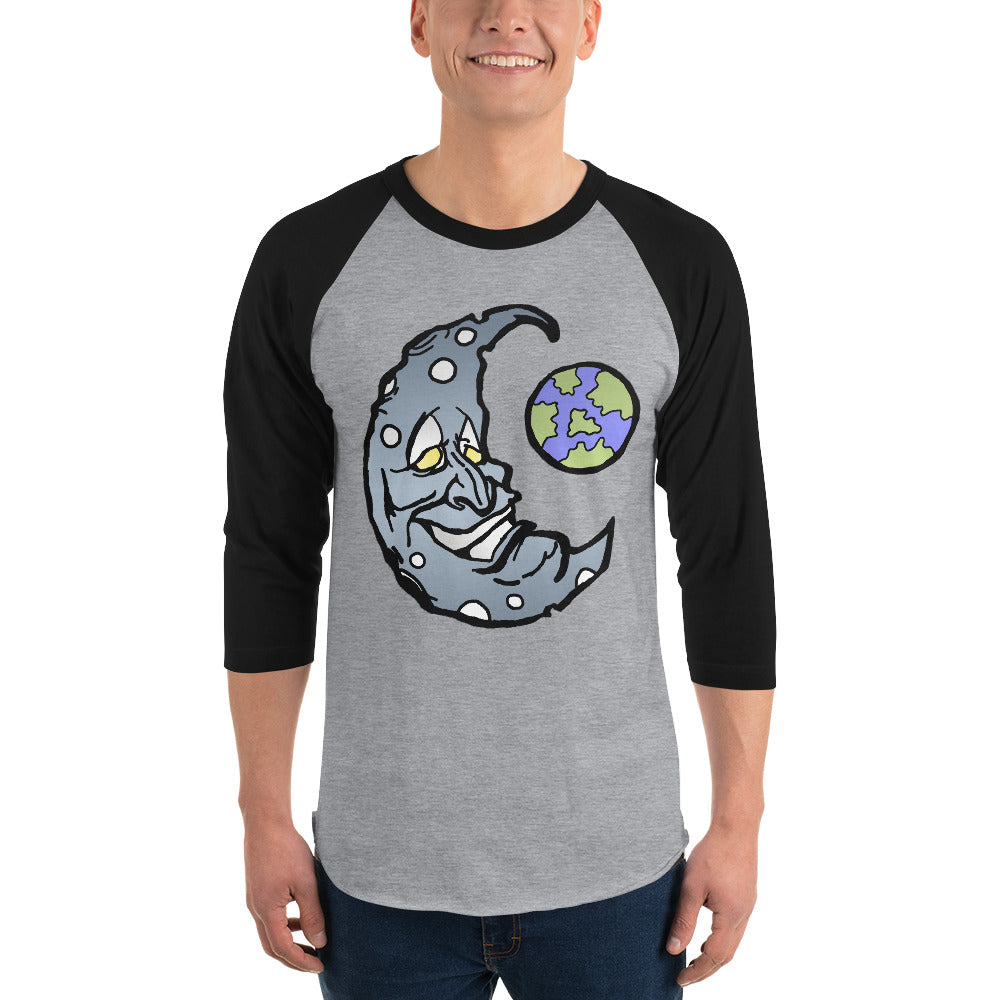 Silver Moon 3/4 sleeve raglan shirt