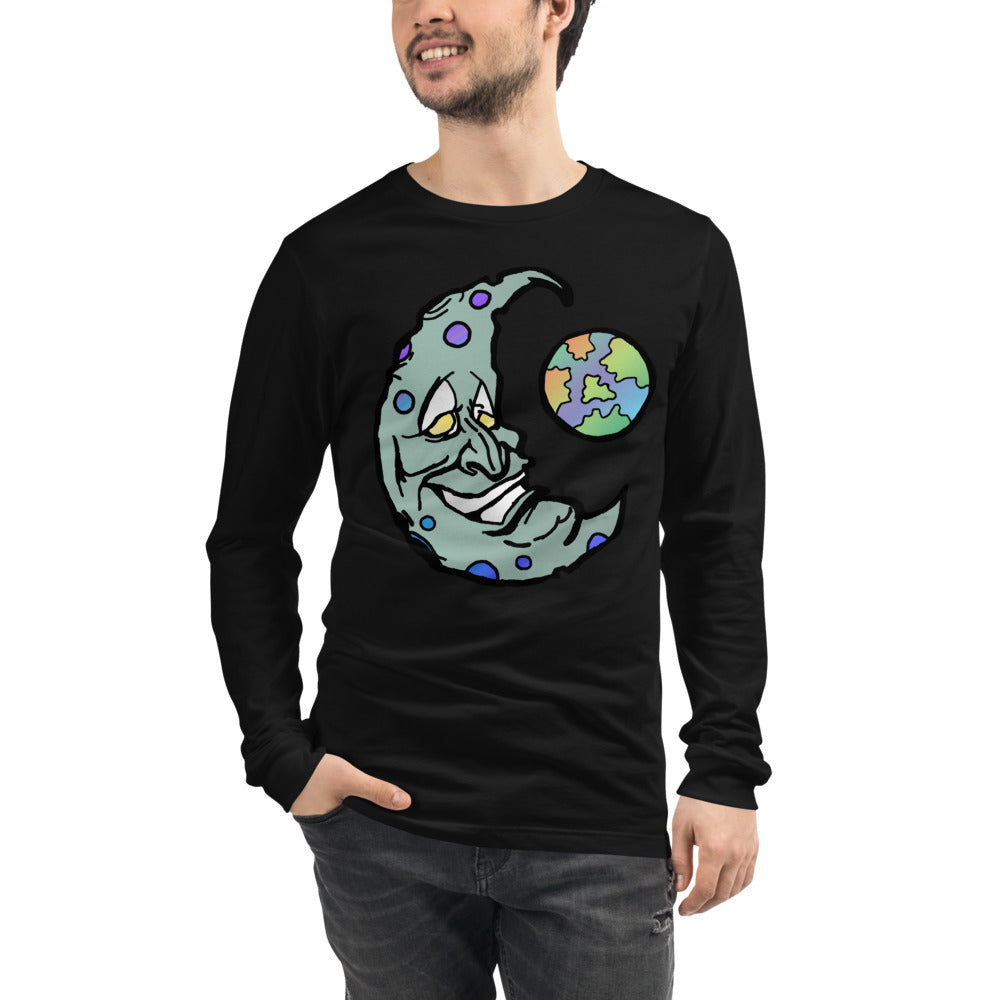 Green Moon Unisex Long Sleeve Tee