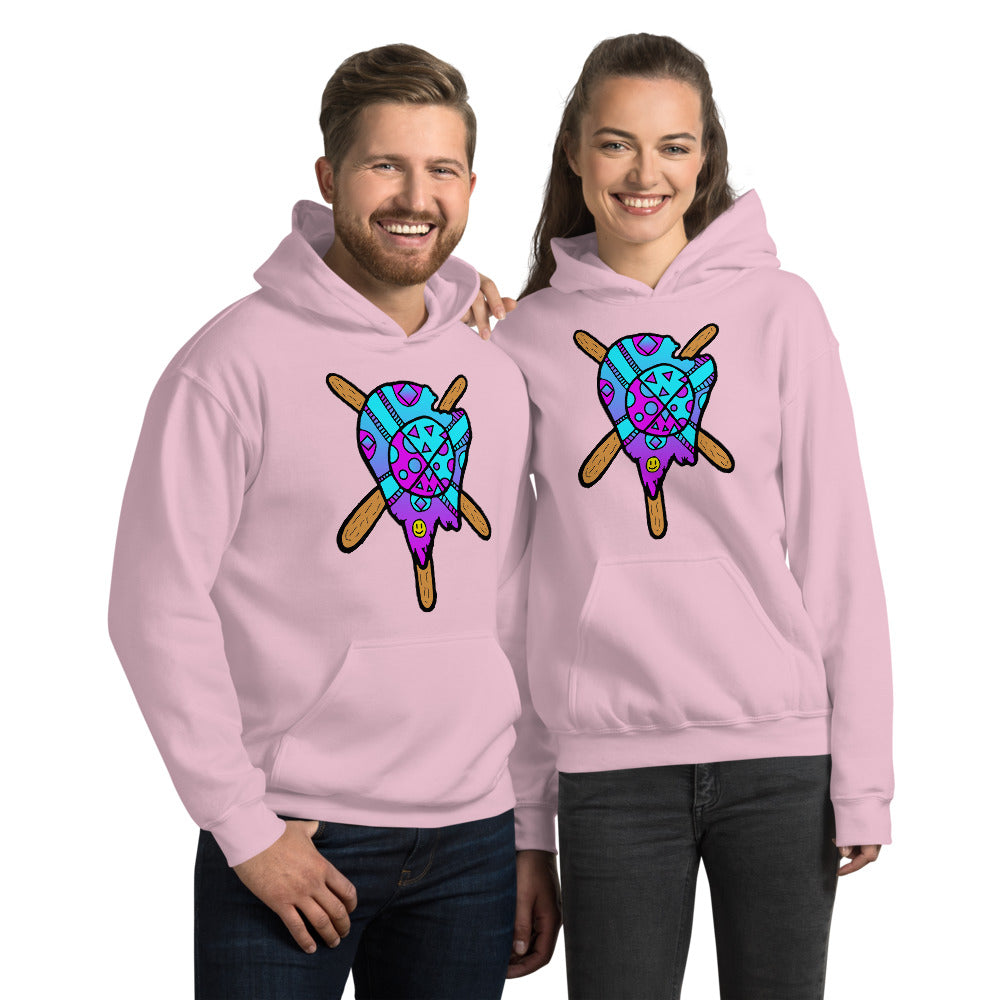 Blue and Purple Melted Popsicle Unisex Hoodie