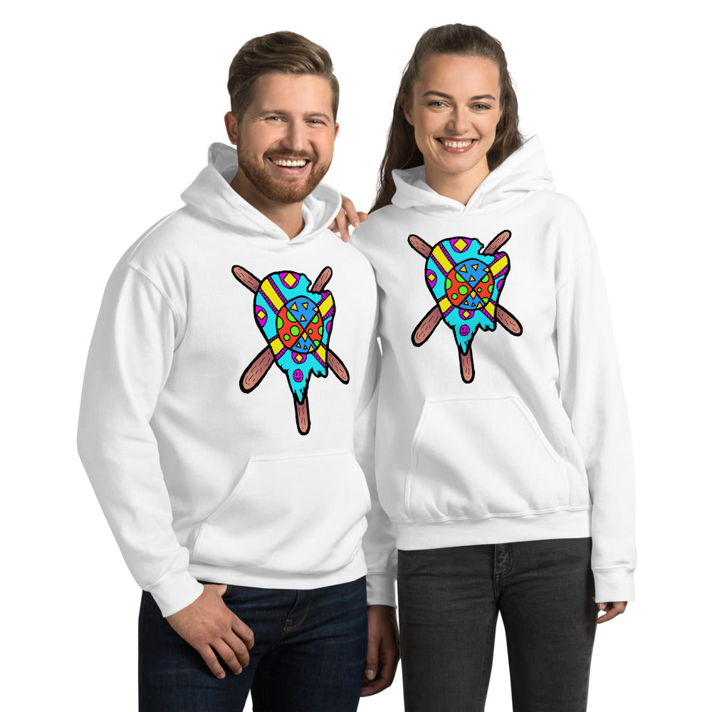 Multicolored Melted Popsicle Unisex Hoodie