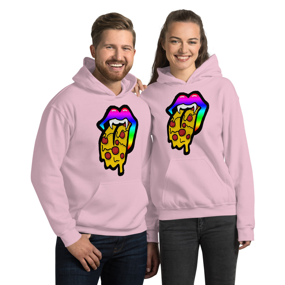 Rainbow Pizza Tongue Unisex Hoodie