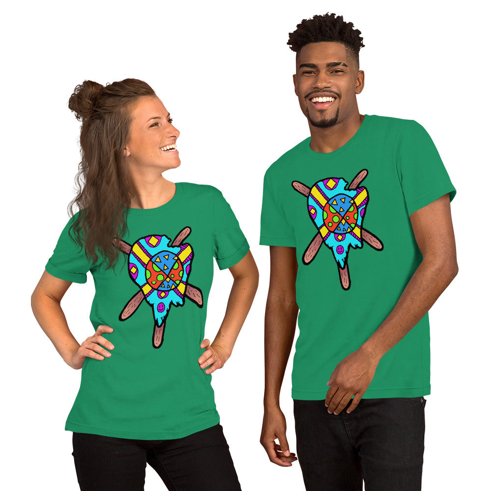 Multicolored Melted Popsicle Short-Sleeve Unisex T-Shirt