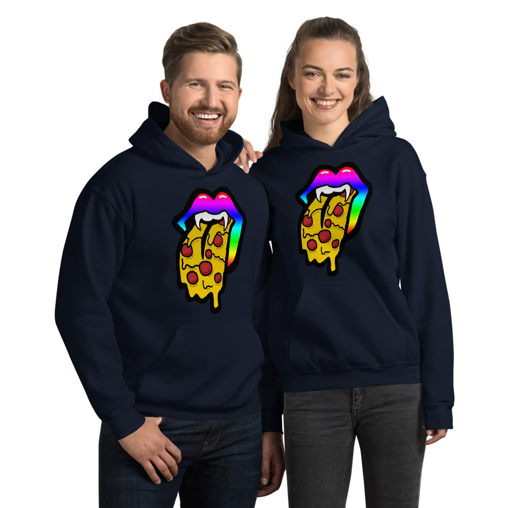 Rainbow Pizza Tongue Unisex Hoodie