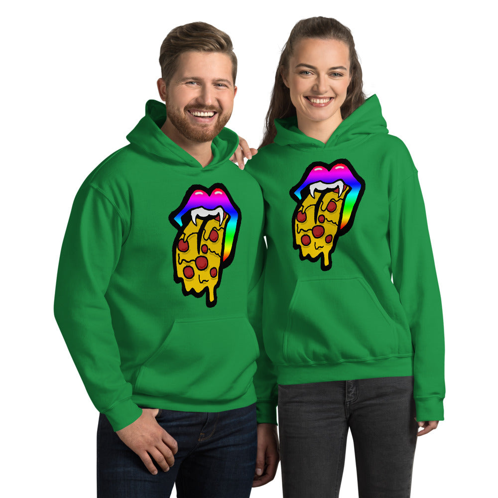 Rainbow Pizza Tongue Unisex Hoodie