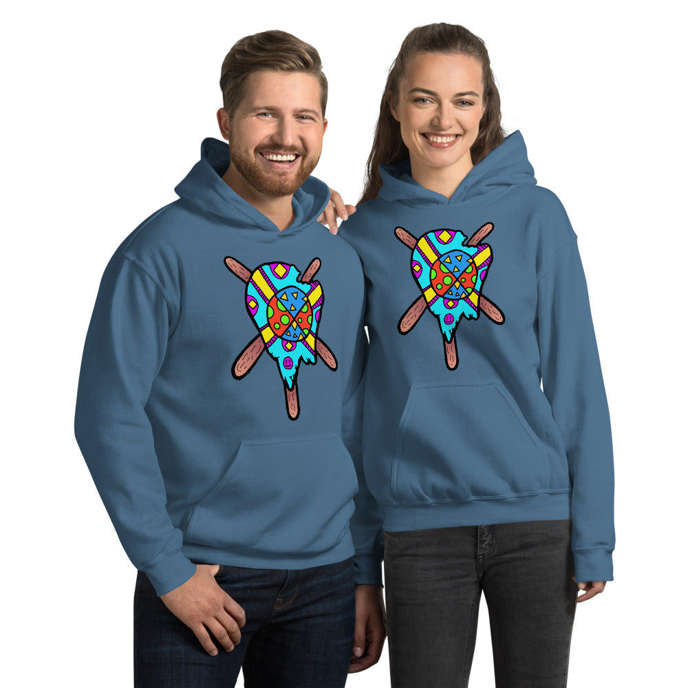 Multicolored Melted Popsicle Unisex Hoodie