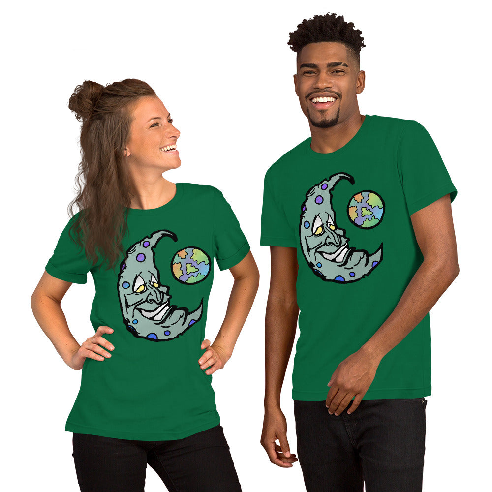 Green Moon Short-Sleeve Unisex T-Shirt