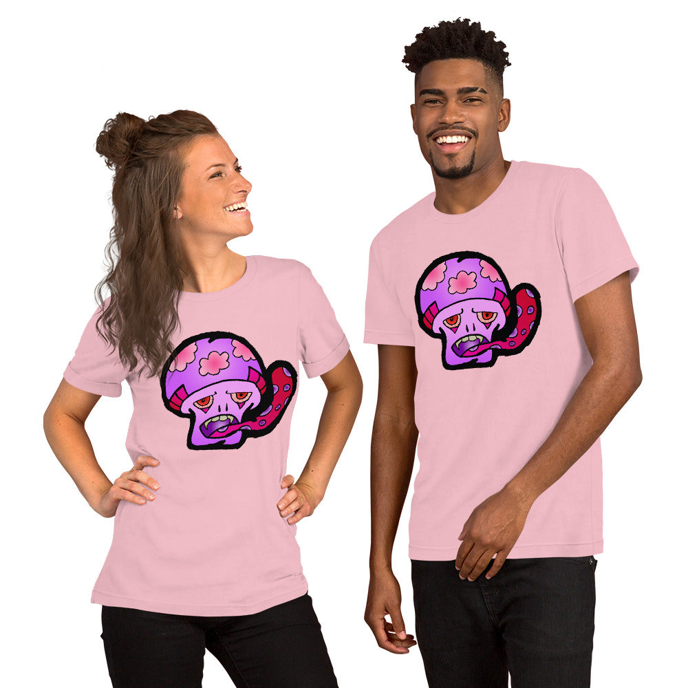 Pink Shroom Short-Sleeve Unisex T-Shirt