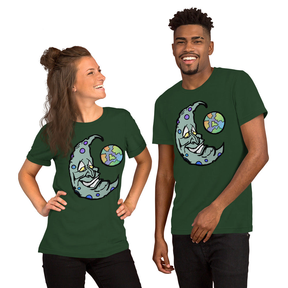 Green Moon Short-Sleeve Unisex T-Shirt