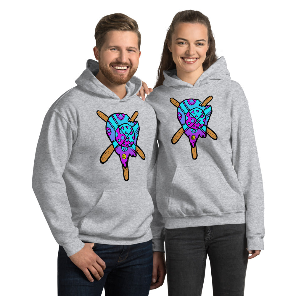 Blue and Purple Melted Popsicle Unisex Hoodie