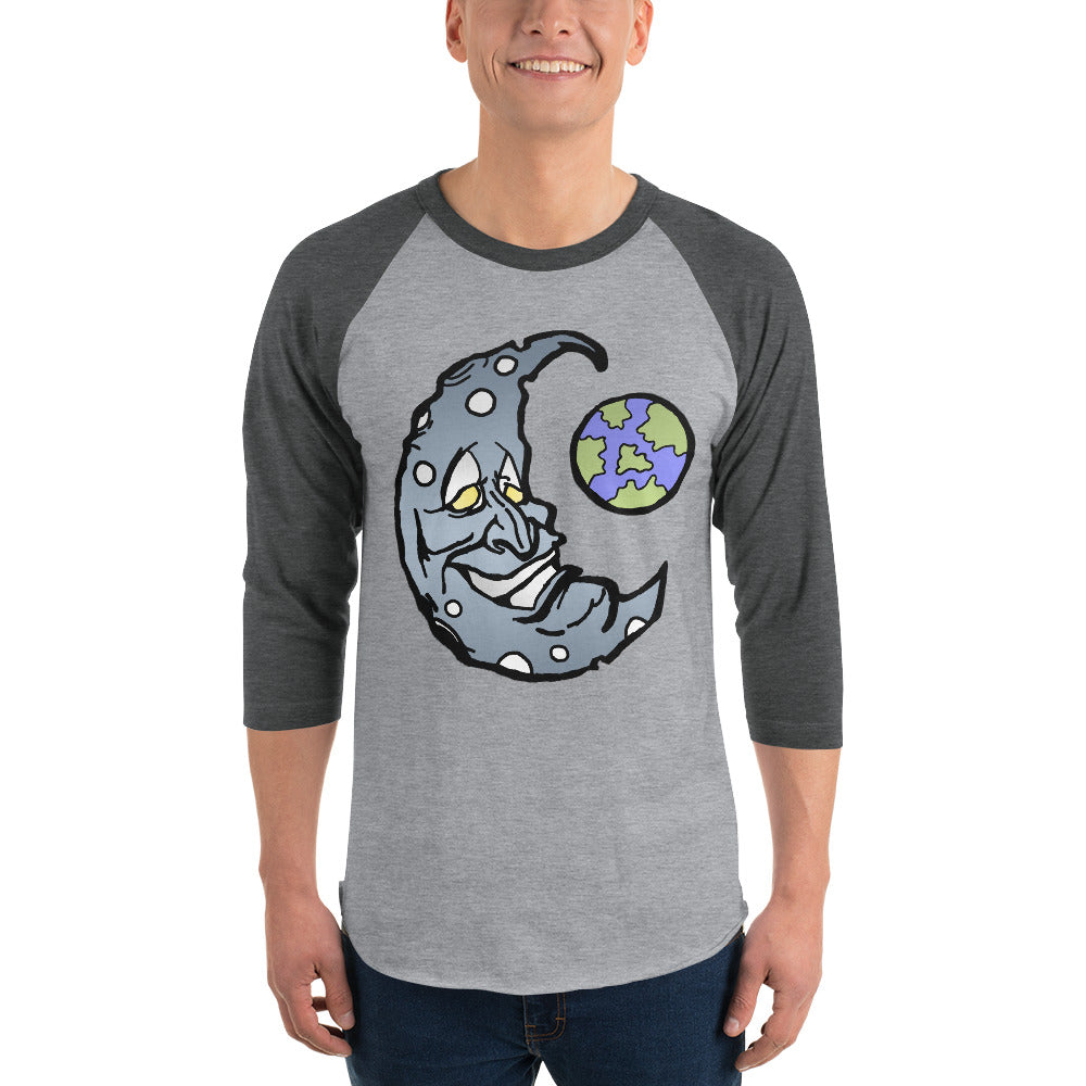 Silver Moon 3/4 sleeve raglan shirt