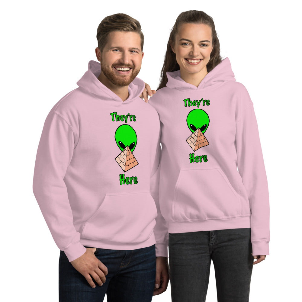 Green Alien Pyramid Unisex Hoodie