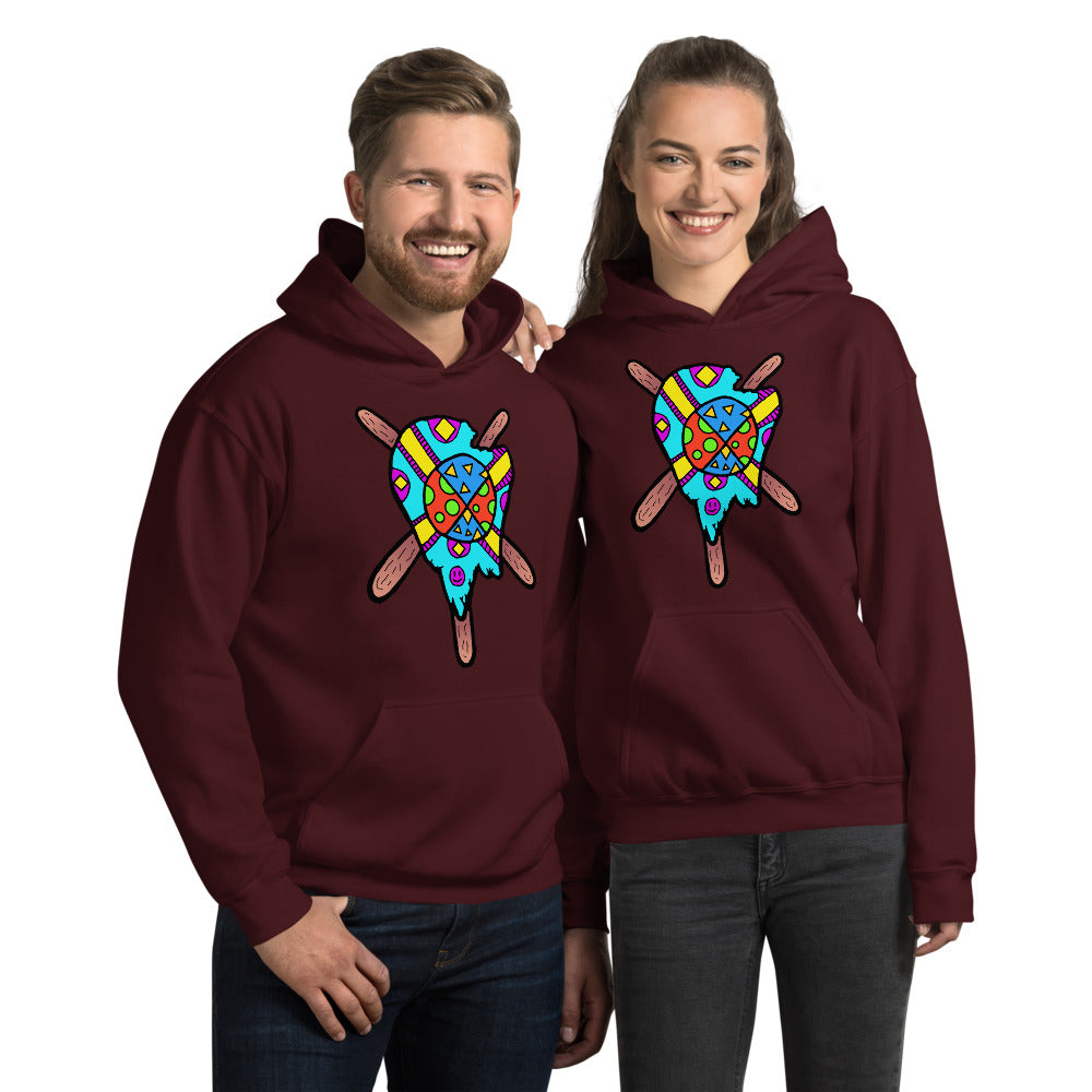 Multicolored Melted Popsicle Unisex Hoodie