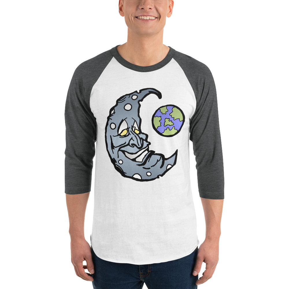 Silver Moon 3/4 sleeve raglan shirt