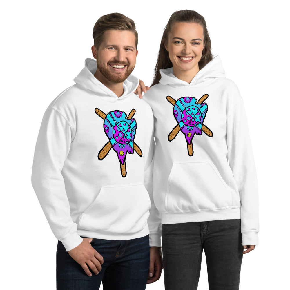 Blue and Purple Melted Popsicle Unisex Hoodie