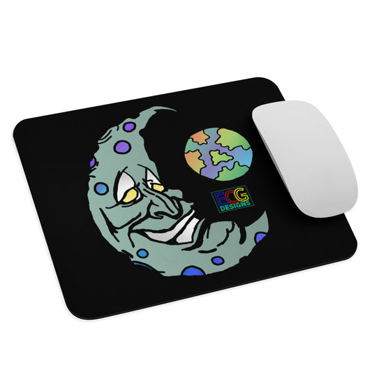 Green Moon Mouse pad