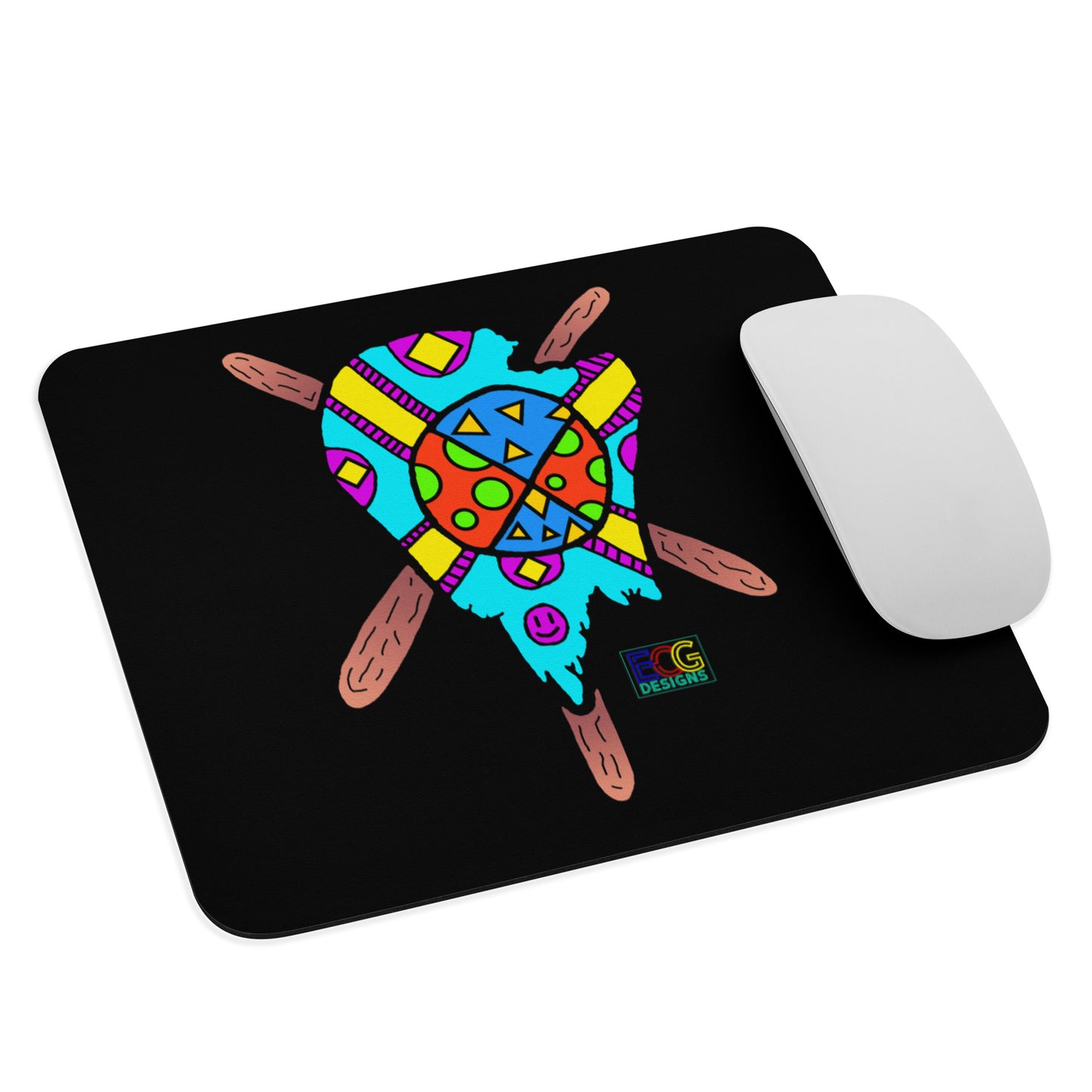 Multicolored Melted Popsicle Mouse pad