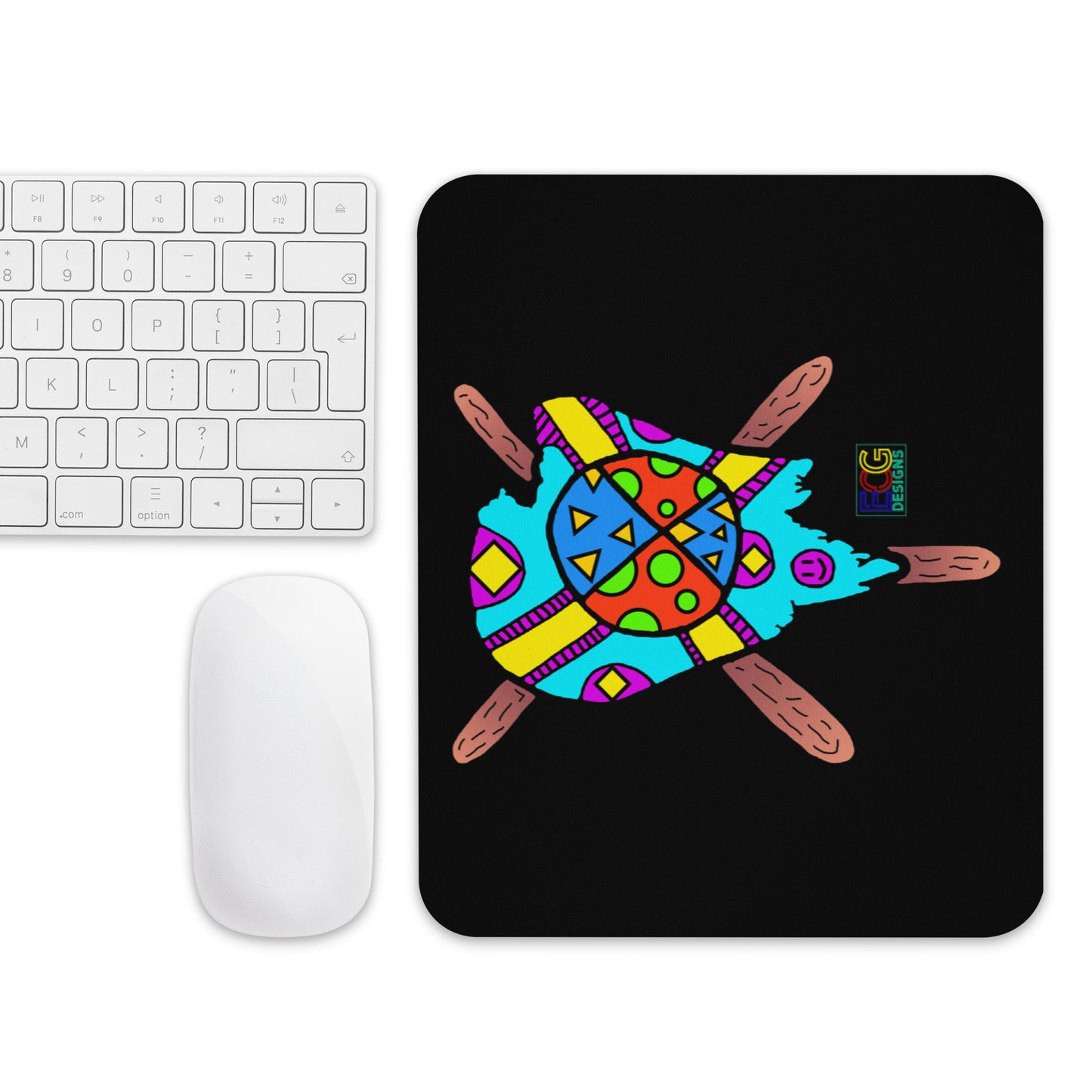 Multicolored Melted Popsicle Mouse pad