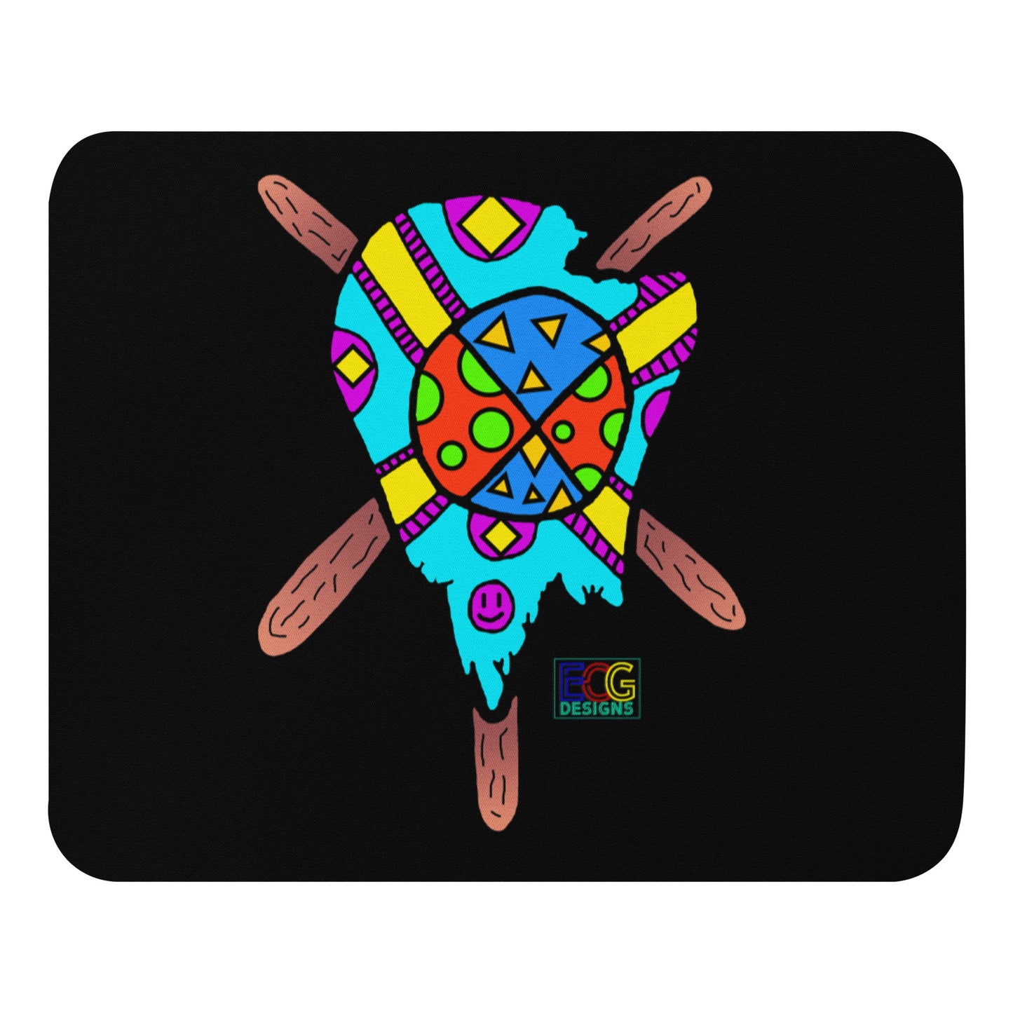 Multicolored Melted Popsicle Mouse pad