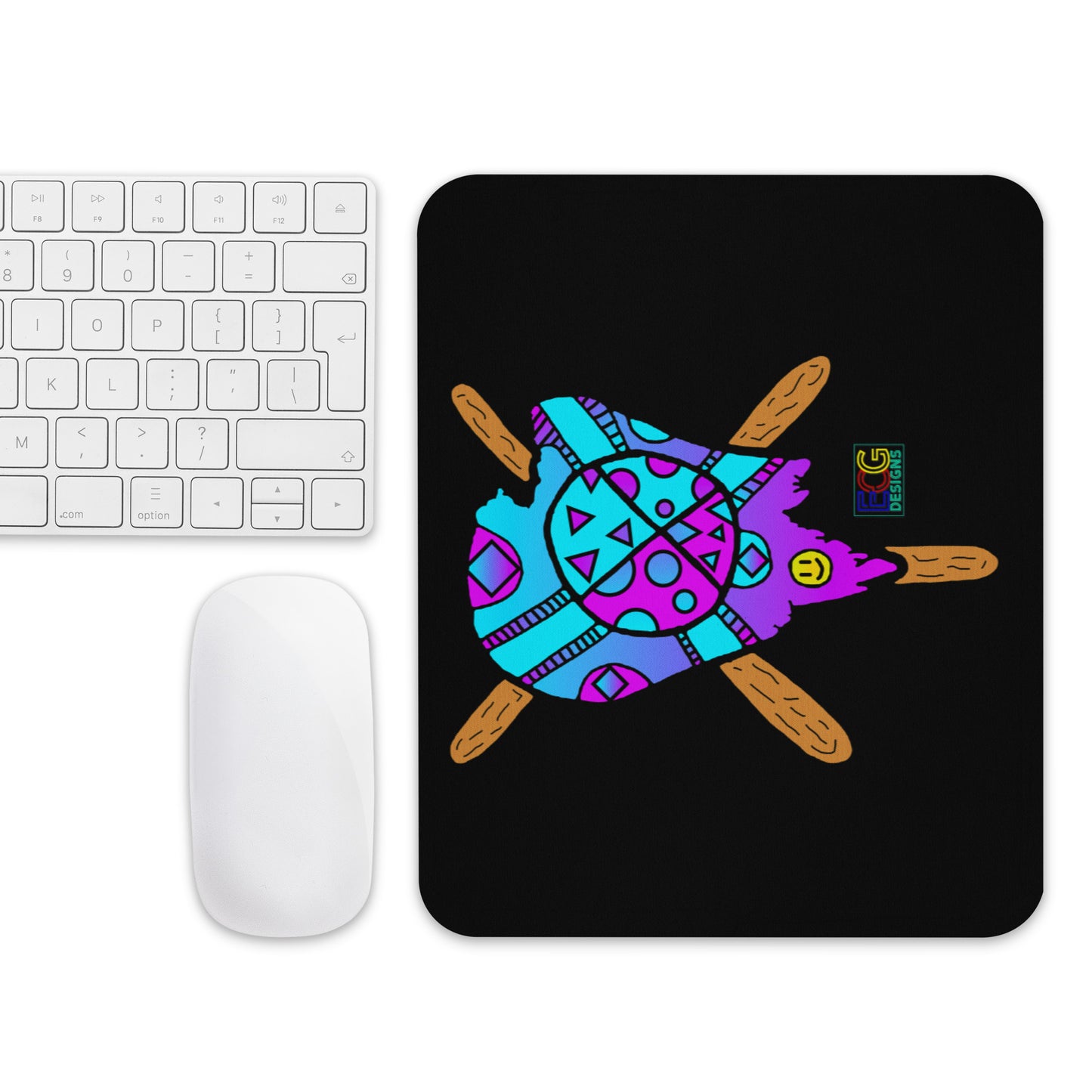 Blue and Purple Melted Popsicle Mouse pad